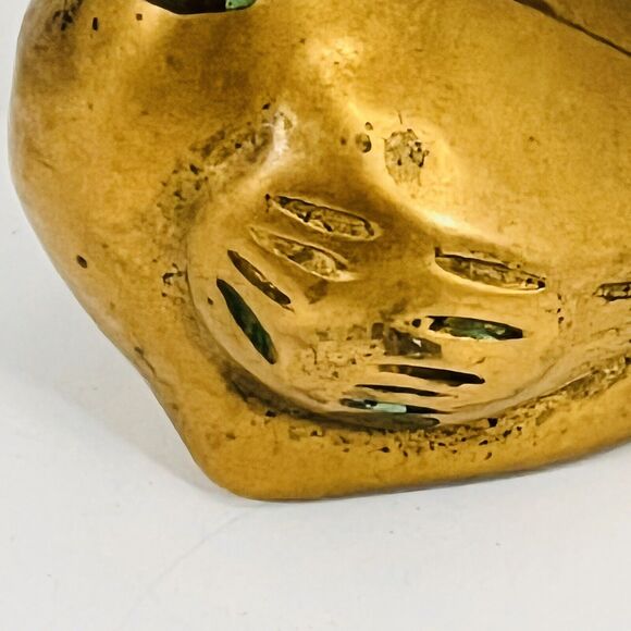 Brass Duck Baby Duckling Miniature Small Figurine Shelf Collectible Knick nack - Picture 8 of 12